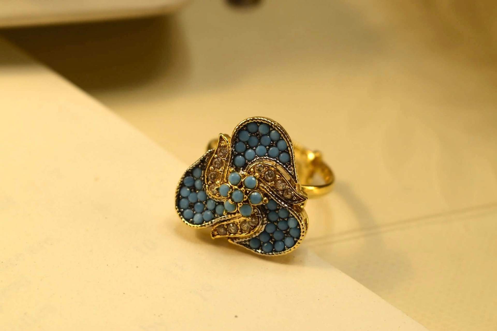 Firoza Paisley Ring