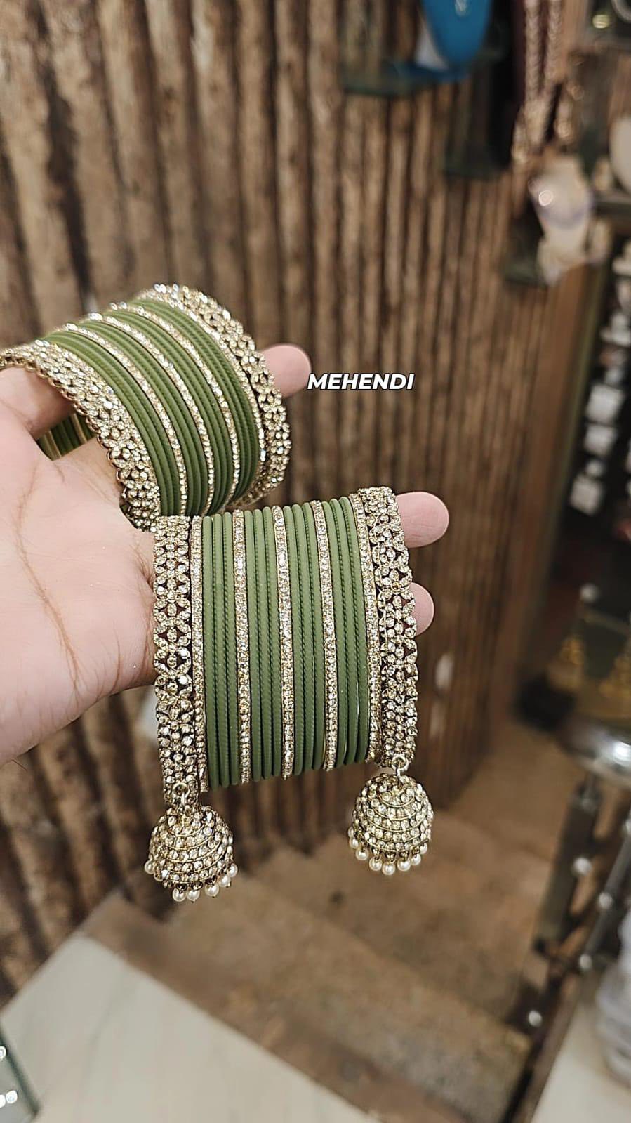 Mehendi chooda bangle stack