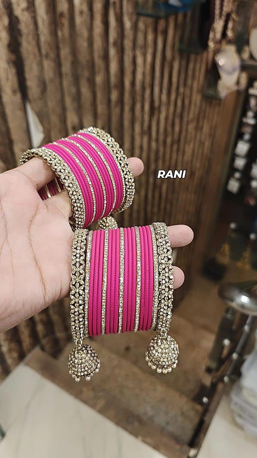 Rani chooda bangle stack
