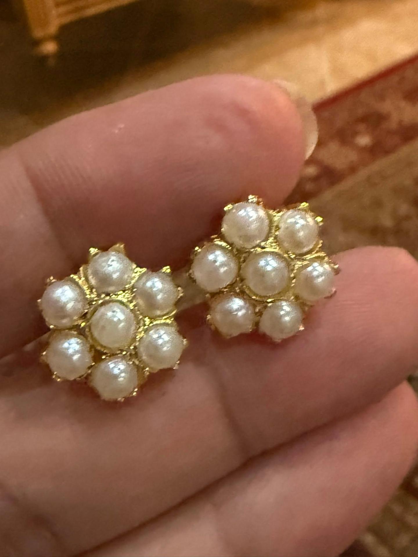 Moti Flower Studs